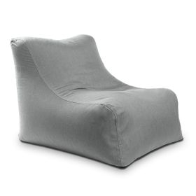 Jaxx Ponce Outdoor Bean Bag Chair - Weather Resistant Patio and Poolside Lounge Seating, Sunbrella Granite