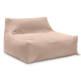 Jaxx Lavista Outdoor Bean Bag Loveseat / Modern Patio Sofa, Sunbrella, Petal