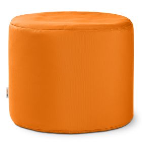 Jaxx Spring Indoor / Outdoor Bean Bag Pouf Ottoman, Sunbrella Tangerine