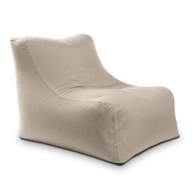 Jaxx Ponce Outdoor Bean Bag Chair - Weather Resistant Patio and Poolside Lounge Seating, Sunbrella Flax