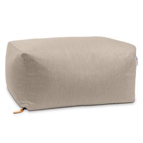 Jaxx Leon Outdoor Bean Bag Ottoman, Flax