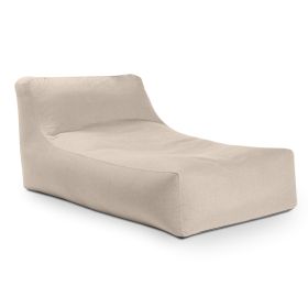 Coza Outdoor Sun Lounger - Luxurious Giant Outdoor Chaise - Sunbrella, Flax