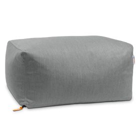 Jaxx Leon Outdoor Bean Bag Ottoman, Granite