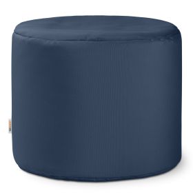 Jaxx Spring Indoor / Outdoor Bean Bag Pouf Ottoman, Navy