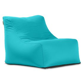 Jaxx Ponce Outdoor Bean Bag Chair - Weather Resistant Patio and Poolside Lounge Seating, Cancun Blue