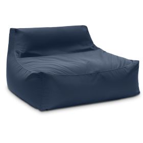 Jaxx Lavista Outdoor Bean Bag Loveseat / Modern Patio Sofa, Navy