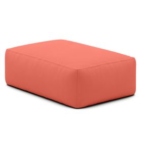 Jaxx Tybee Large Outdoor Ottoman (Ottoman Only) - Sunbrella - Sunbrella Flamingo