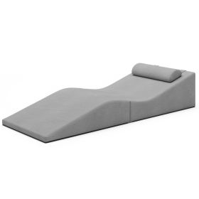 Jaxx Clermont Sun Lounger - Luxurious Waterproof Poolside Lounge & Outdoor Chaise - Sunbrella Charcoal