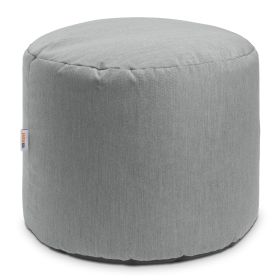 Jaxx Spring Indoor / Outdoor Bean Bag Pouf Ottoman, Sunbrella Granite