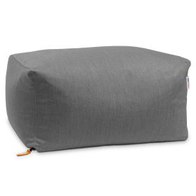 Jaxx Leon Outdoor Bean Bag Ottoman, Charcoal Sunbrella