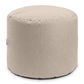 Jaxx Spring Indoor / Outdoor Bean Bag Pouf Ottoman, Sunbrella Flax