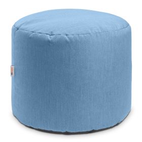Jaxx Spring Indoor / Outdoor Bean Bag Pouf Ottoman, Sunbrella Ocean