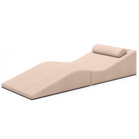 Jaxx Clermont Sun Lounger - Luxurious Waterproof Poolside Lounge & Outdoor Chaise - Sunbrella Petal