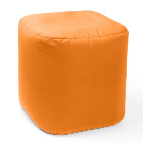 Jaxx Luckie Outdoor Patio Bean Bag Ottoman, Tangerine