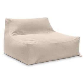 Jaxx Lavista Outdoor Bean Bag Loveseat/Modern Patio Sofa, Sunbrella, Flax