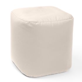 Jaxx Luckie Outdoor Patio Bean Bag Ottoman, Pearl