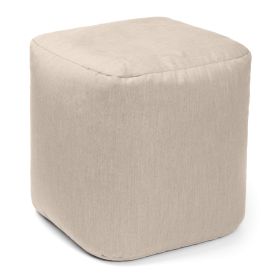 Jaxx Luckie Outdoor Patio Bean Bag Ottoman, Flax