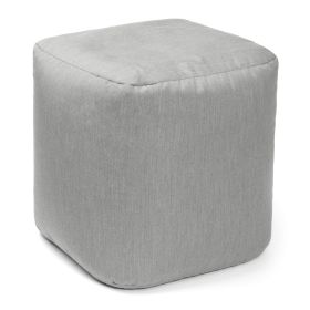 Jaxx Luckie Outdoor Patio Bean Bag Ottoman, Granite