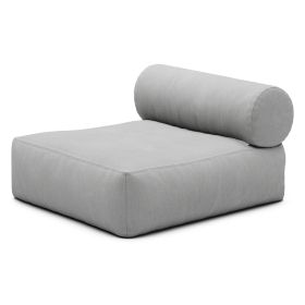 Jaxx Tybee Large Outdoor Lounge w/ Bolster - Sunbrella Granite