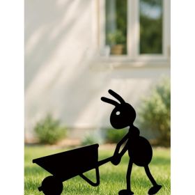 Black Ant Metal Garden Statue (Option: Gardening decoration)