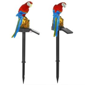 Solar Powered Red Parrot Garden Light IP65 Waterproof LED Parrot (Option: Red Parrot)
